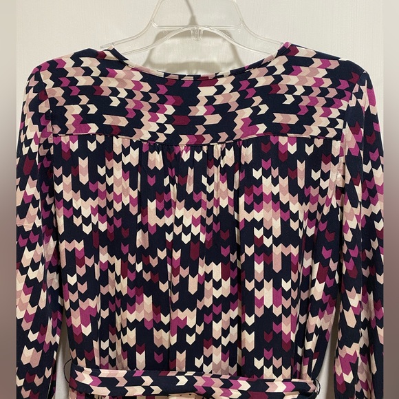 Ann Taylor Factory MP Navy Multi Print Shirt Dress - Picture 4 of 10